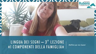 Lingua dei segni  3° Lezione quotI componenti della famigliaquot [upl. by Armat]