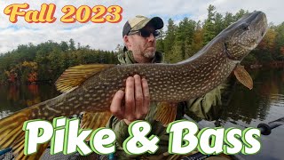 Canoe Camping In The Fall For 4 NightsFishing For Pike amp Bas In The Adirondacks [upl. by Joub]