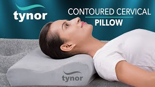 Tynor Contoured Cervical Pillow B19 for supporting the cervical spine during sleep [upl. by Donelson]