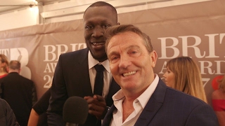 When Bradley Walsh met Stormzy at the Brit Awards 2017 [upl. by Juliano]