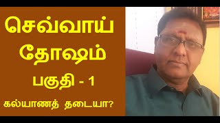 CHEVVAI MANGLIK DOSHAM PART1 செவ்வாய் தோஷம் பகுதி  1 [upl. by Tiffanle]