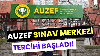 AUZEF Vize Sınavı Sınav Merkezi Seçimi Başladı AUZEF Güz Dönemi Sınav Merkezi Seçimi Nasıl Yapılır [upl. by Bathesda]