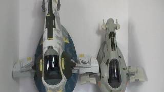 Star Wars Clone Wars Rise of Boba Fett Ultimate Battle Pack review featuring Slave 1 [upl. by Ibur406]