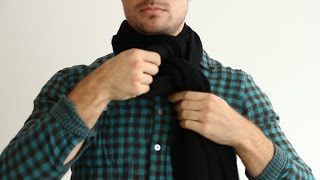 5 Ways to Tie a Scarf Mens Style Tips [upl. by Htesil722]