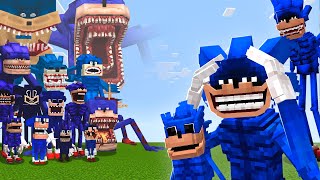 NEW Shin sonic addon vs OLD Shin sonic addon  Minecraft PE [upl. by Hesketh]