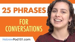 25 Hebrew Phrases to Use in a Conversation [upl. by Ximenez]