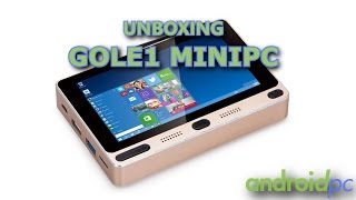 Unboxing GOLE1 MiniPC con pantalla táctil de 5quot y Dual OS [upl. by Alyag]