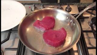 Searing ahi tuna steaks [upl. by Carlie]