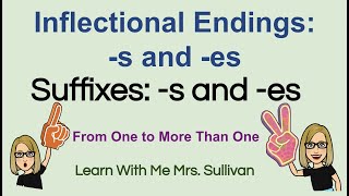 s and  es Singular to Plural Suffixes s amp es [upl. by Gisele]