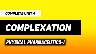 Complexation And Drug Action  Protein Binding  Physical Pharmaceutics  Imperfect Pharmacy [upl. by Nottus559]