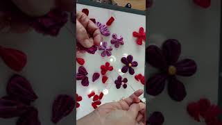 Clover Kanzashi makers Orchid Petal [upl. by Leryt]