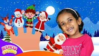 Christmas Finger Family  More  Fun Christmas songs for kids  Kids Songs  Kuku and Cucudu [upl. by Shayna]