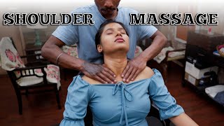 ASMR SHOULDER MASSAGE FOR DEEP SLEEP  Indian Massage [upl. by Portwine]