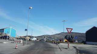 Driving in Nuuk Greenland [upl. by Adnilram874]