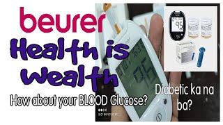 5 seconds BLOOD Glucose Check  Introducing BEURER GL44mgdL  UNBOXING  TESTING Tagalog [upl. by Sirapal]