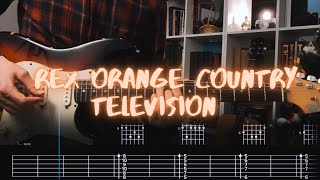 Television  So Far So Good Rex Orange County Сover  Guitar Tab  Lesson  Tutorial [upl. by Akitan128]