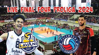 Live skor final four proliga 2024 Jakarta LavAni Allo Bank Electric vs Palembang Bank Sumsel Babel [upl. by Jojo]