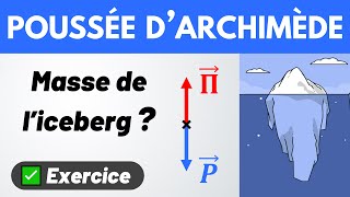 POUSSÉE DARCHIMÈDE et MASSE VOLUMIQUE 💪 Exercice corrigé ✅ [upl. by Nellac555]