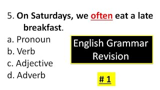 English Grammar  Parts Of Speech  English Grammar Revision  English Point [upl. by Naldo541]