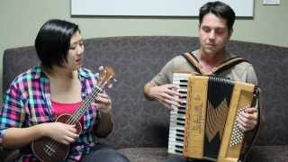 9  Norwegian Wood Beatles  Ukulele Accordion Duet Cover [upl. by Bozuwa]