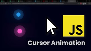 How To Make Cursor Animation using CSS amp JavaScript Step By Step  JS Animation [upl. by Blackman]