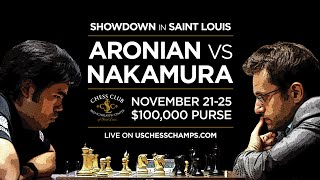 2014 Aronian vs Nakamura Round 4 [upl. by Aneloj]