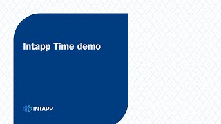 Intapp Time Demo [upl. by Adnaw]