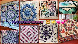 Masterpieces Of Quilts1️⃣ Quilt of this Week🆗️ Quilt pattern tutorials😻 bistar ka design anhamkhan [upl. by Balduin]