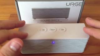 Review Urge Basics SoundBrick Bluetooth Speaker [upl. by Ahcropal]