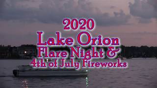 ONTV 2020 Lake Orion Flare Night amp Fireworks [upl. by Nednil]