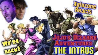 Jojos Bizarre Adventures INTROS 112  REACTION [upl. by Alahs]