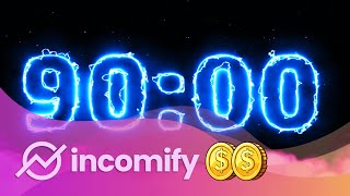 Electric Timer ⚡ 90 Minute Countdown  Visit INCOMIFY [upl. by Llyrehc]