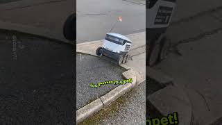 Hilarious Encounter With Delivery Robot 🤖😂 [upl. by Haim321]