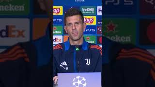 Thiago Motta alla vigilia di JuventusStoccarda A Lipsia un momento bellissimo juventus [upl. by Raseda975]