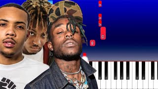 G Herbo  PTSD ft Juice WRLD amp Chance The Rapper amp Lil Uzi Vert Piano Tutorial [upl. by Arymas507]