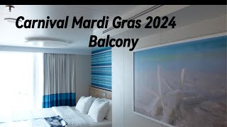 Carnival Mardi Gras 2024 Balcony [upl. by Ij318]