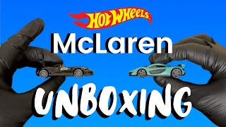 Hot Wheels McLaren unboxing Mclaren Elva McLaren P1 McLaren F1 [upl. by Allimaj]