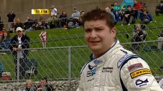 BTCC08 Donington Park Race1 Jackson Chilton crash [upl. by Arted903]