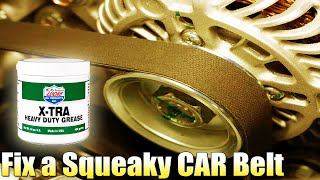 How to Fix a Squeaky Belt of Your Car  Slipping belt Noise Solution [upl. by Kcin]