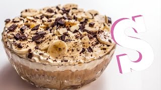 How To Make Banoffee Trifle Recipe  Homemade by SORTED [upl. by Nylevol]