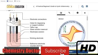 Complete Guide to Cyclic Voltammetry  Part 1  Beginners Tutorial [upl. by Haswell]