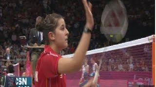 Carolina Marín campeona europea de bádminton en 2014 [upl. by Kore737]