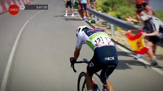 Egan Bernal Dropped by Movistar and Roglič  Vuelta a España Stage 9 2021 [upl. by Stevie]