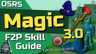 199 F2P Magic Guide 30  OSRS F2P Skill Guide Ironman Friendly [upl. by Inoue]