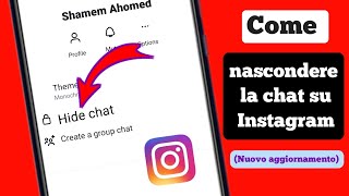 Come nascondere le chat di Instagram senza eliminarle 2024  nascondi messaggio su Instagram [upl. by Daniels]