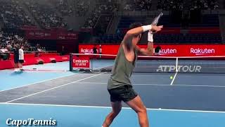 Kokkinakis And Kyrgios Unleashing Powerful Forehands in Tokyo🔥 [upl. by Nerti178]