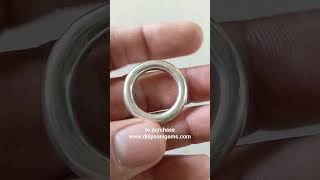 10 second video for tyre tube pattern silver thumb ring jointless casting chhalla pure silver 995 [upl. by Misti]