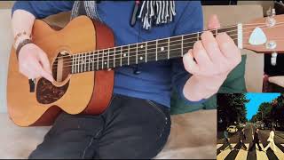 ‘Polythene Pam’ The Beatles  Acoustic Guitar Arrangement Standard  No Capo [upl. by Esirahc203]