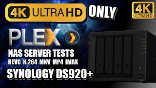 Synology DS920 4K PURE PLEX NAS TESTING [upl. by Reld]