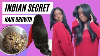 INDIAN HAIR GROWTH SECRET FOR MASSIVE HAIR GROWTH HOW TO GROW LONG HAIR FAST INCHES FOR DAYS [upl. by Syah716]